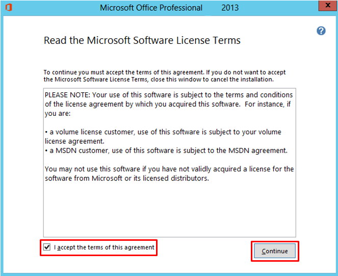 Microsoft software license terms