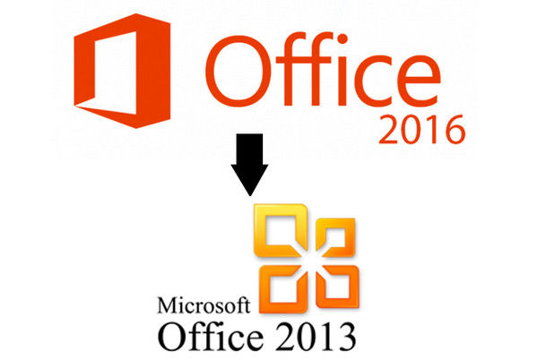 downgrade Office 2016 to 2013