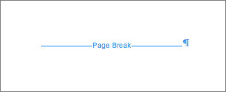 page break