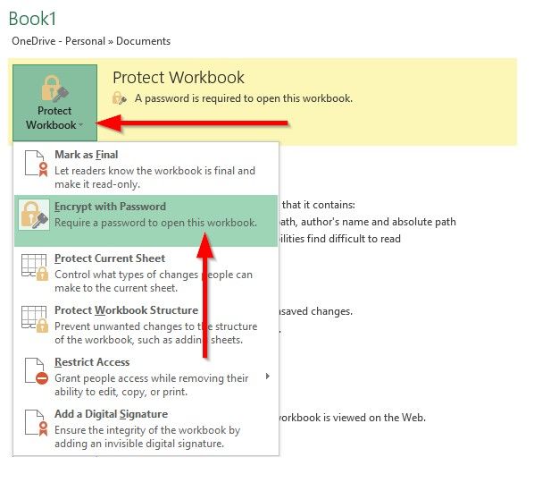 remove password from excel 2016