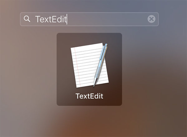 open textedit app