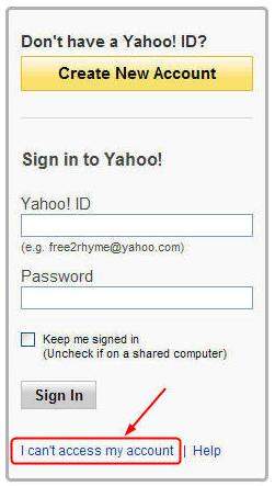 forgot yahoo password and security question