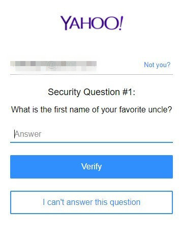 security question