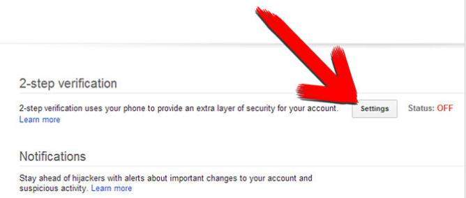 how to set up gmail account with two-step verification