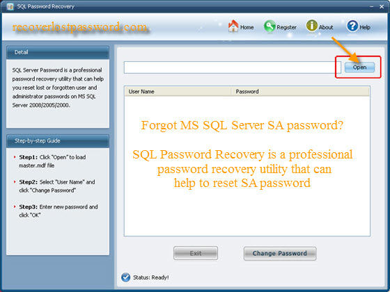 Forgot SQL SA password