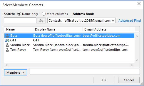 create distribution list in outlook