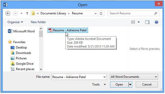 how to edit pdfs in word 2013