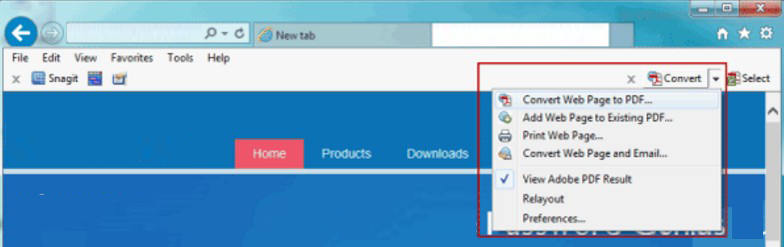 save and print web page as pdf on ie