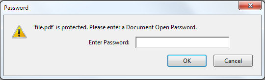 enter pdf password