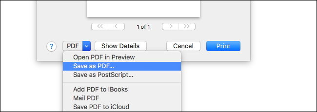 pdf printing on mac