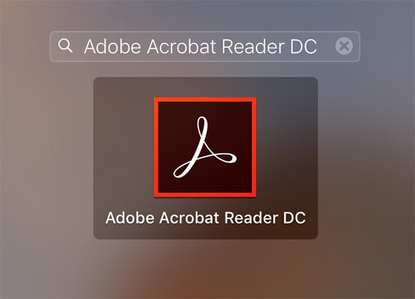  launch adobe reader app