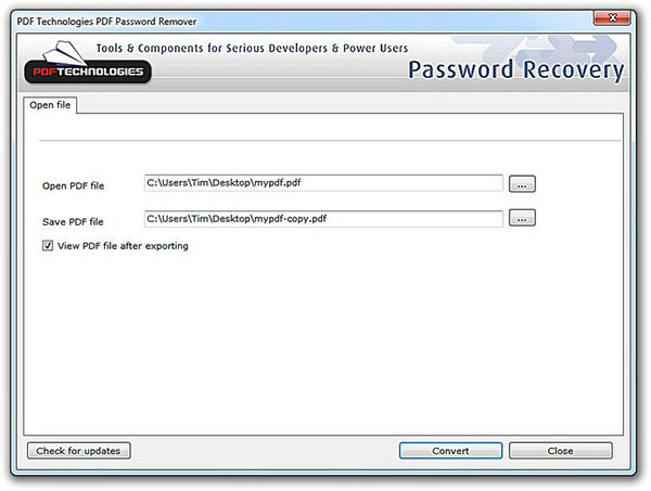 pdf password remover app