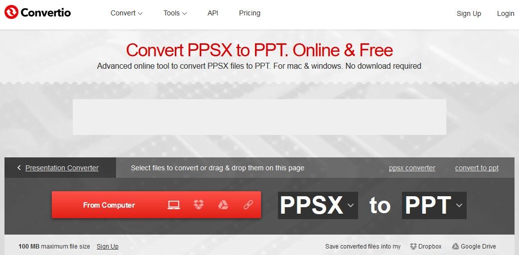 Convertio PPSX to PPT