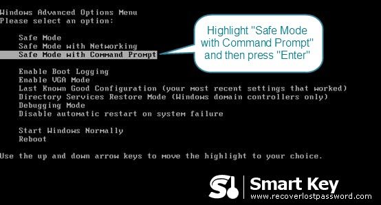 Safe Mode with Command Prompt