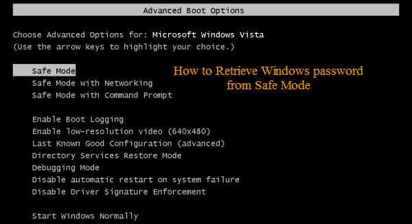 recover windows xp password