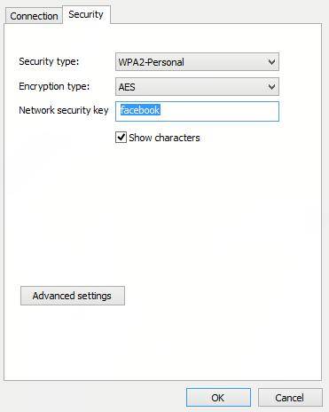 change the password of wireless network in windows 8