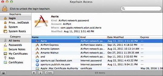 how to find the wifi network password on mac