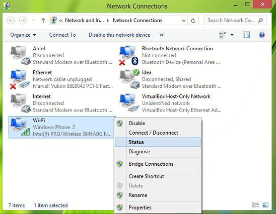 how to update security key for wifi network in windows 8