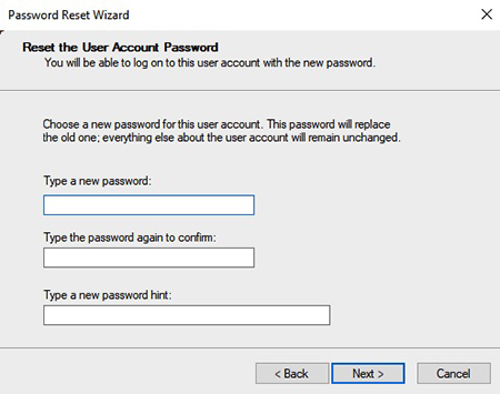 reset hp password