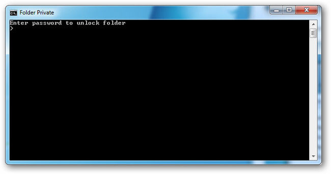 enter password to unlock folder