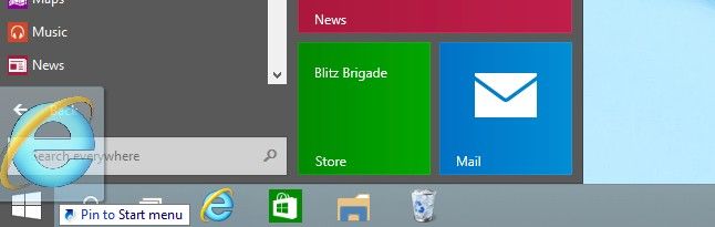 use the start menu in windows 10