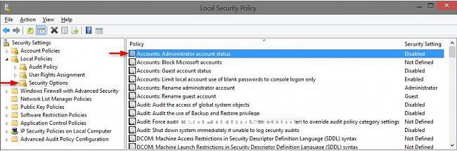 how to enable built-in administrator account in windows 10