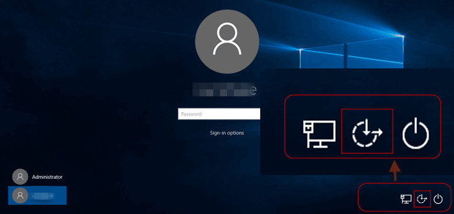 utility manager on windows 10 login screen