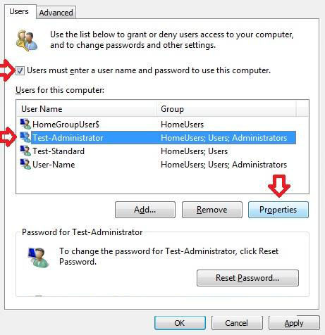 how to change windows 7 user account type