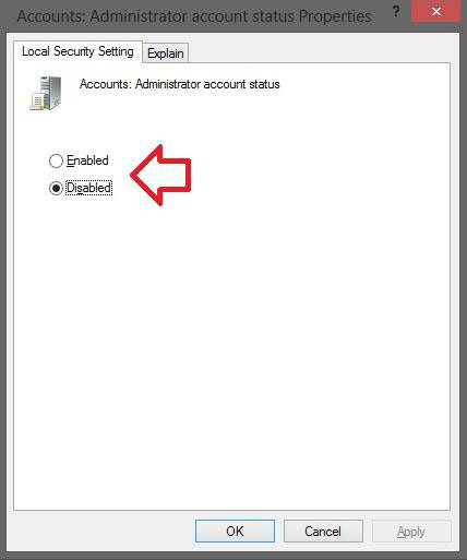 activate the built-in default administrator account in windows 8.1