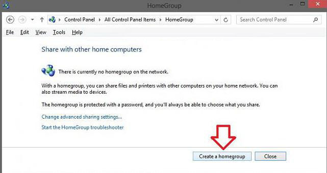 set up homegroup in windows 8.1