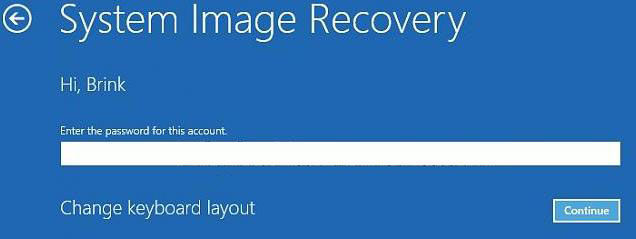 how to do system image recovery in windows 8