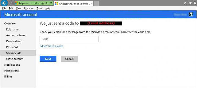 turn on two-step verification for your microsoft account