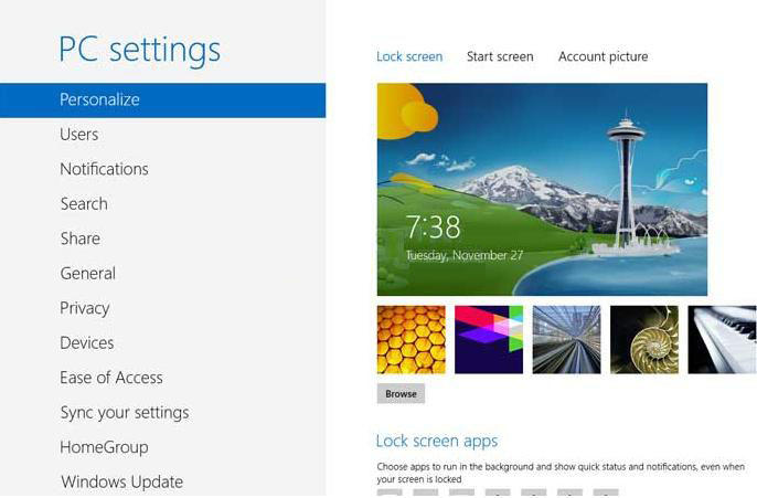 how to open pc setting in windows 8.1