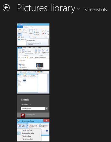 take fast screenshots in windows 8