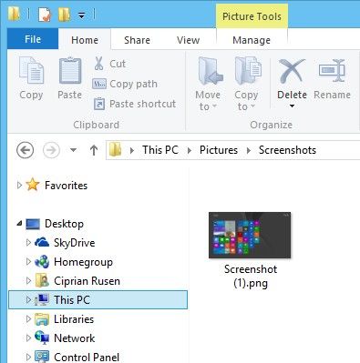 how to take screenshots in windows 8