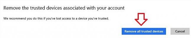 how to remove trusted device in microsoft account