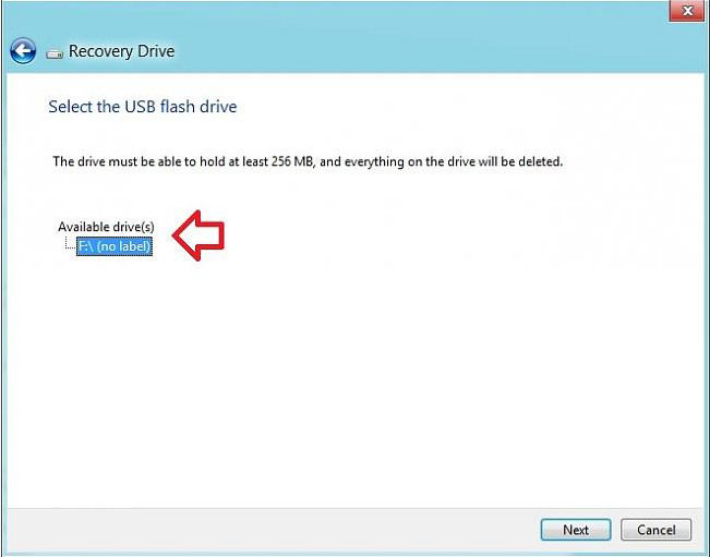 create recovery usb flash drive in windows 8.1