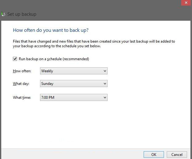 how to use windows backup in windows 8