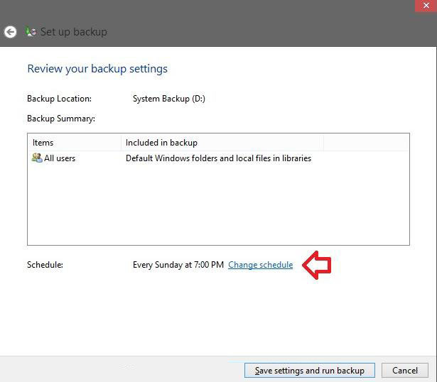 how to backup windows 8 files with windows backup