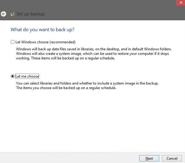 how to back up files in windows 8 with windows backup