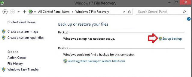 how to back up files in windows 8 with windows backup