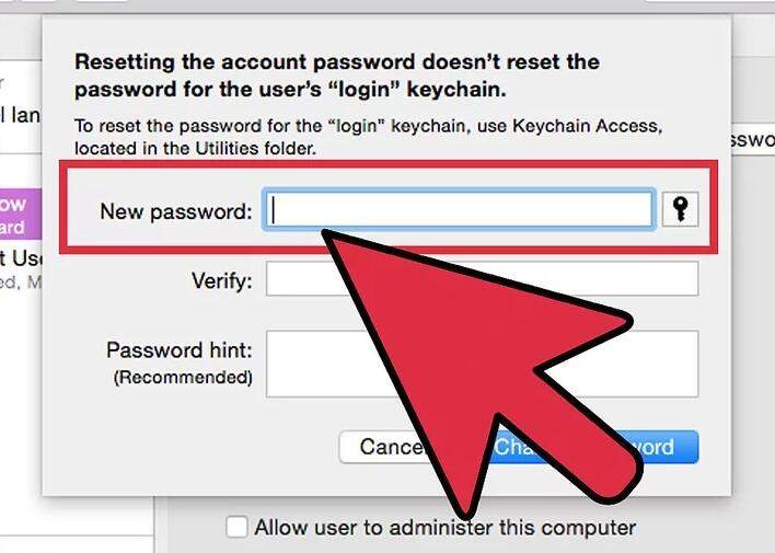 create new mac password