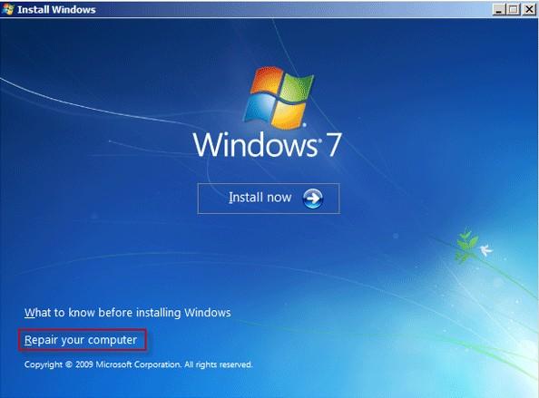 windows 7 password reset