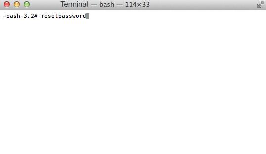 reset mac password terminal