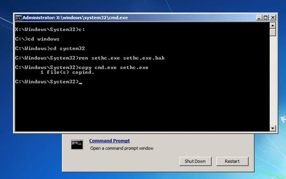 windows password recovery