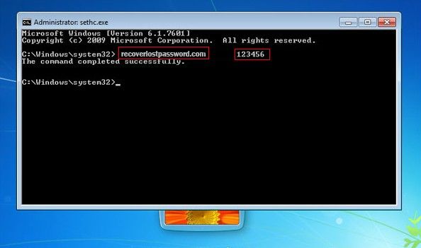 windows password reset