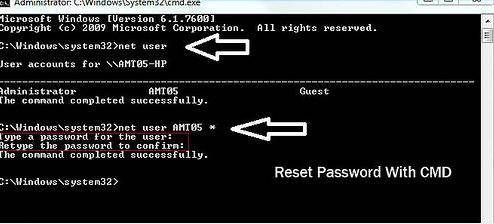 windows 7 user password not working