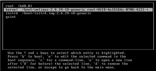 reset Linux root password