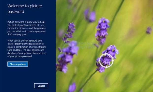 use picture password in Windows 8