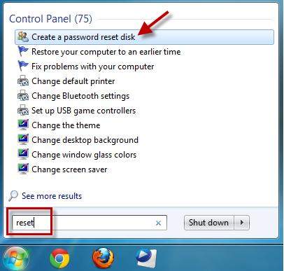 windows 7 password recovery usb